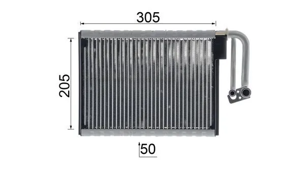 Evaporator, air conditioning BEHR *** PREMIUM LINE *** AE 88 000P