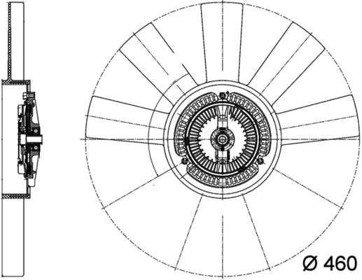 MAHLE CFF 443 000P Fan, engine cooling