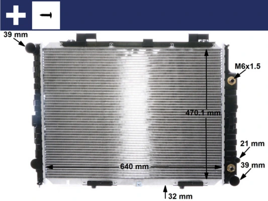 MAHLE CR 2204 001S Radiator, engine cooling
