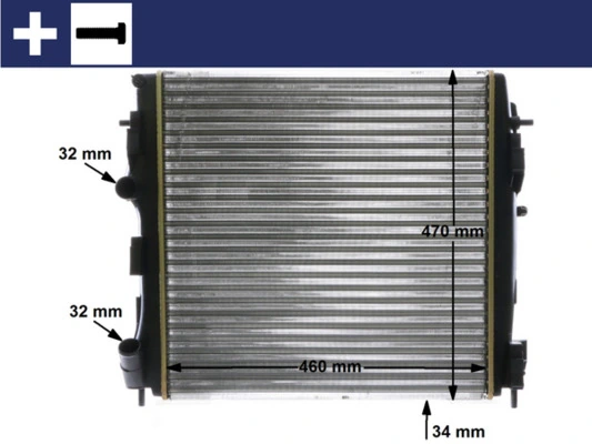 MAHLE CR 1506 000S Radiator, engine cooling