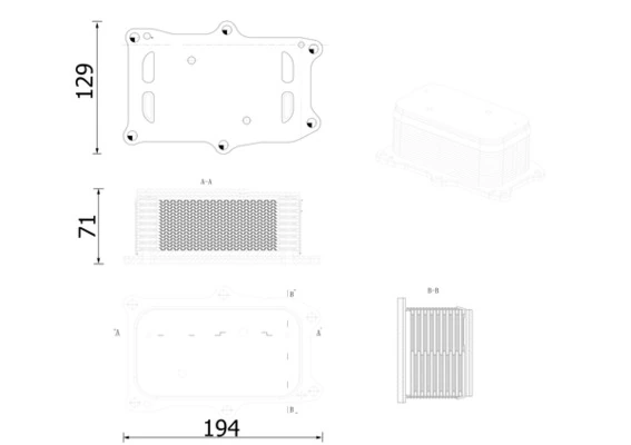 Oil Cooler, engine oil BEHR CLC 317 000S