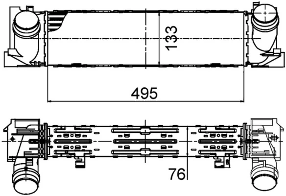 Charge Air Cooler BEHR *** PREMIUM LINE *** CI 393 000P
