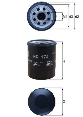 Hydraulic Filter, automatic transmission HC 174