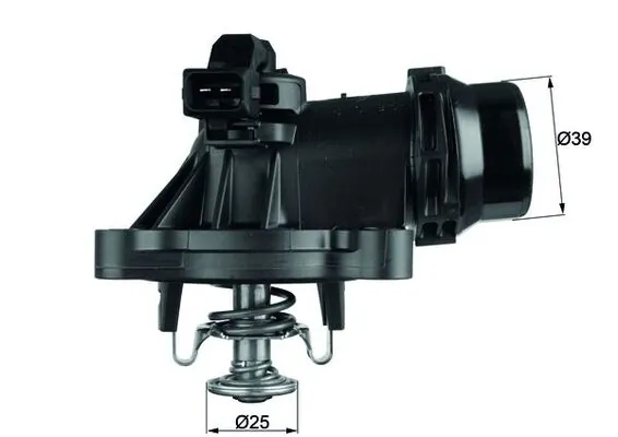 Thermostat, coolant BEHR TM 18 105