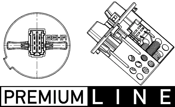 저항, 내부 팬 BEHR *** PREMIUM LINE *** ABR 93 000P