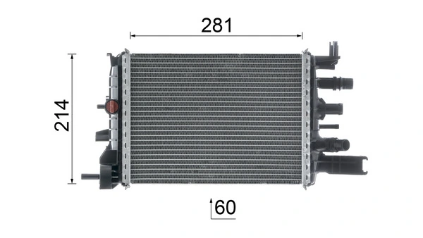 MAHLE CR 2632 000P Radiator, engine cooling
