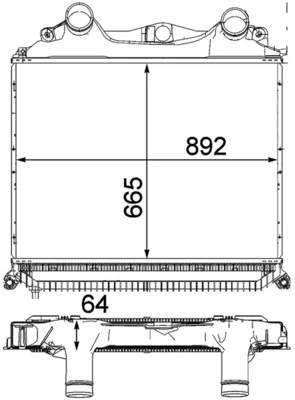 Charge Air Cooler BEHR *** PREMIUM LINE *** CI 121 000P