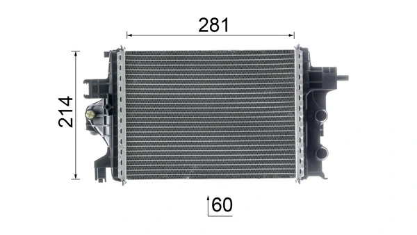 MAHLE CR 2634 000P Radiator, engine cooling