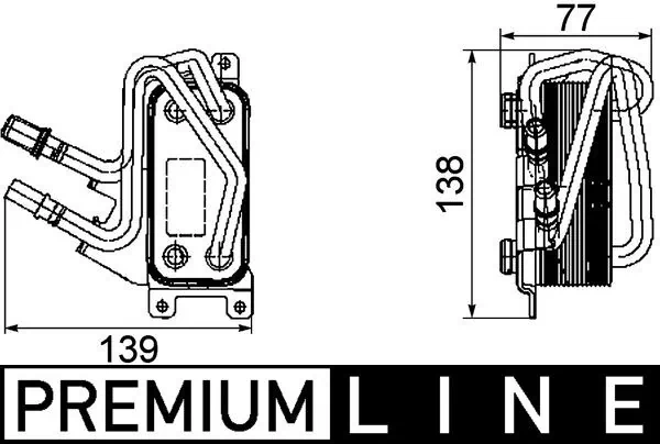 MAHLE CLC 67 000P Oil Cooler, engine oil