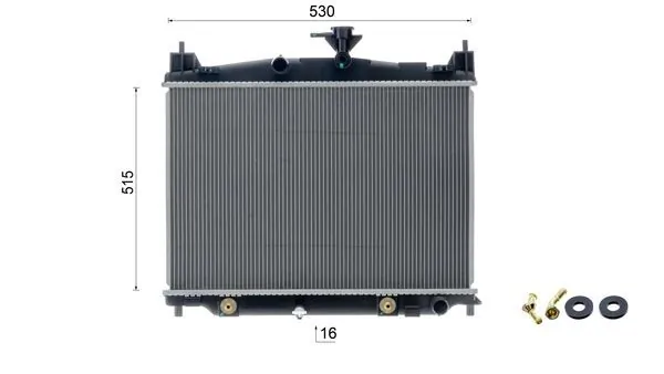 MAHLE CR 2267 000S Radiator, engine cooling