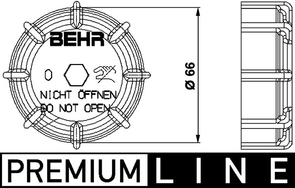 Cap, coolant tank BEHR *** PREMIUM LINE *** CRTC 1 000P