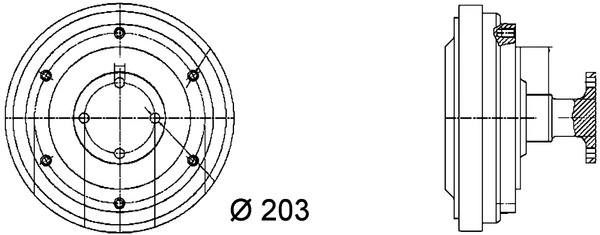 Clutch, radiator fan BEHR *** PREMIUM LINE *** CFC 37 000P