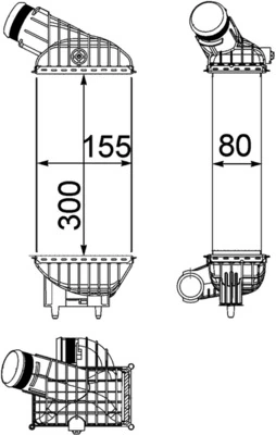 Charge Air Cooler BEHR *** PREMIUM LINE *** CI 212 000P