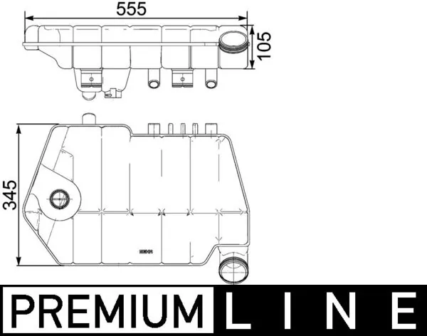 Expansion Tank, coolant BEHR *** PREMIUM LINE *** CRT 66 000P
