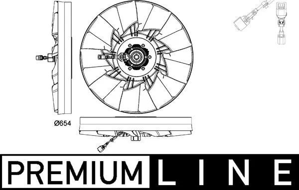 Fan, engine cooling BEHR *** PREMIUM LINE *** CFF 478 000P