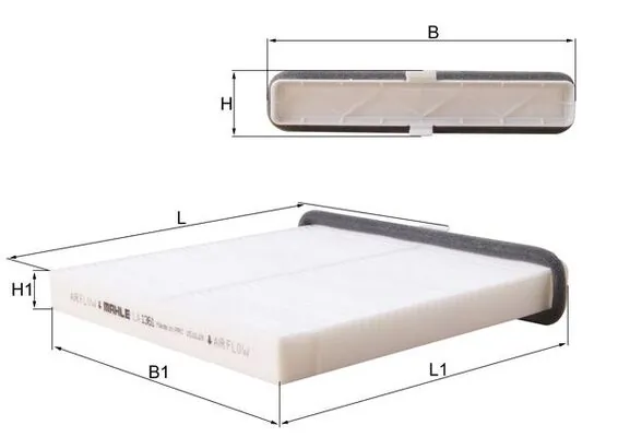 Filter, cabin air LA 1361