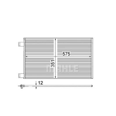 MAHLE AC 569 000P Condenser, air conditioning