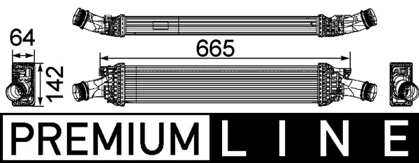 Charge Air Cooler BEHR *** PREMIUM LINE *** CI 170 000P