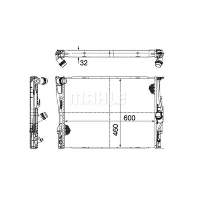 Radiator, engine cooling BEHR *** PREMIUM LINE *** CR 1711 000P