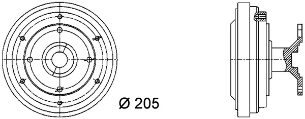 Clutch, radiator fan BEHR *** PREMIUM LINE *** CFC 41 000P