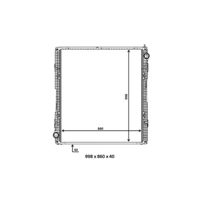 Radiator, engine cooling BEHR *** PREMIUM LINE *** CR 916 000P