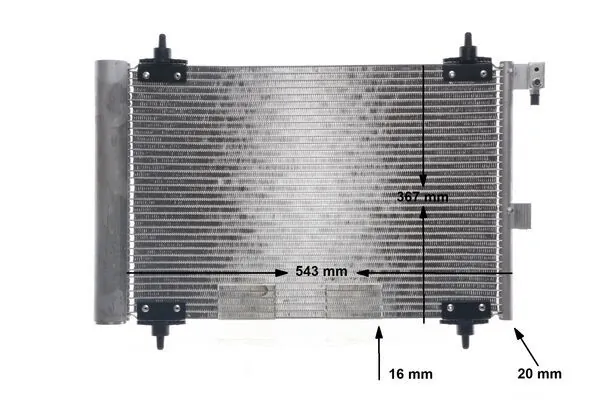 Condenser, air conditioning BEHR AC 350 000S