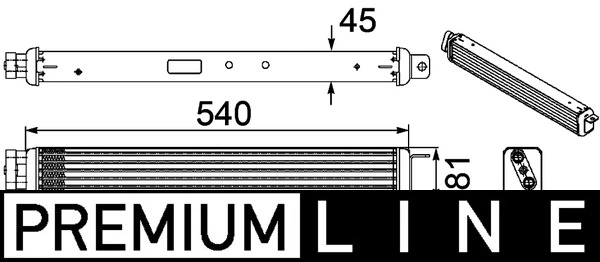 MAHLE CLC 75 000P Oil Cooler, engine oil