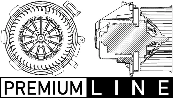 Interior Blower BEHR *** PREMIUM LINE *** AB 88 000P