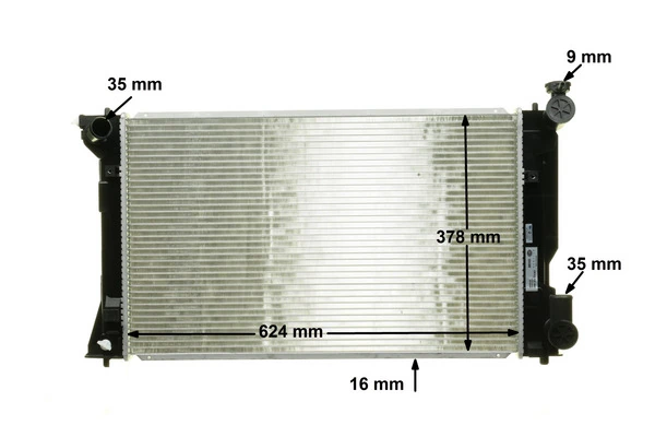 Radiator, engine cooling BEHR CR 1529 000S