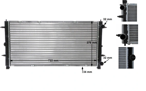 MAHLE CR 398 000S Radiator, engine cooling