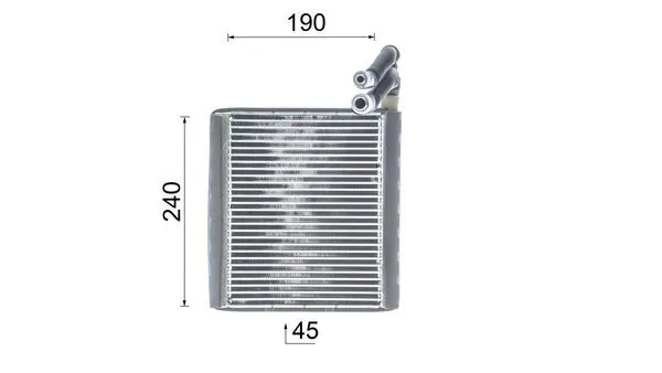 MAHLE AE 119 000P Evaporator, air conditioning