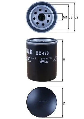 Oil Filter OC 478