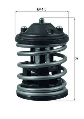 Thermostat, coolant BEHR TX 163 87D