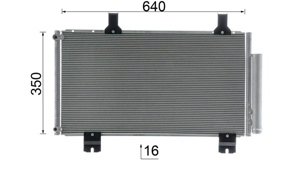 Condenser, air conditioning BEHR AC 610 000S