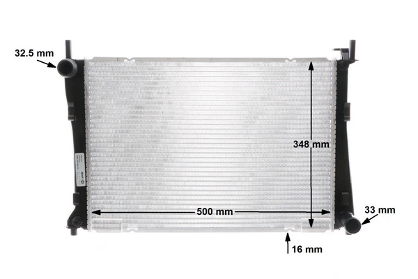 Radiator, engine cooling BEHR CR 1355 000S