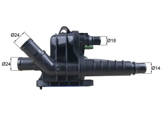 Thermostat, coolant BEHR TH 66 83