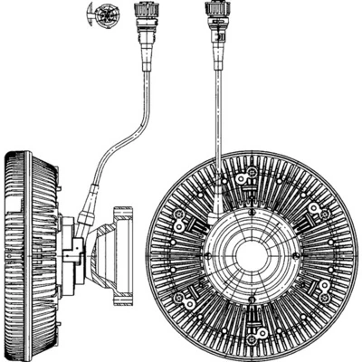 Clutch, radiator fan BEHR *** PREMIUM LINE *** CFC 226 000P