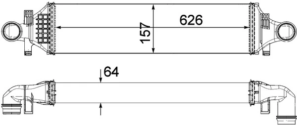 Charge Air Cooler BEHR *** PREMIUM LINE *** CI 480 000P