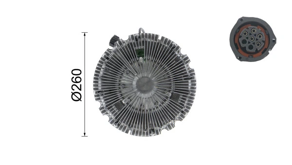 Clutch, radiator fan BEHR *** PREMIUM LINE *** CFC 100 000P
