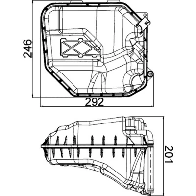 Expansion Tank, coolant BEHR CRT 9 000S