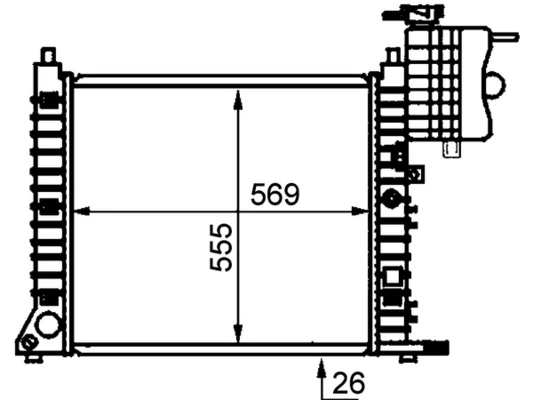 MAHLE CR 679 000P Radiator, engine cooling