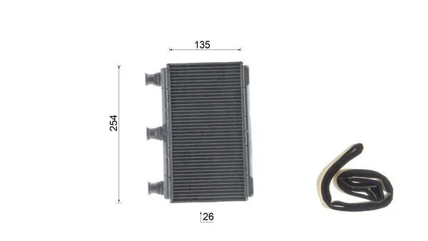 Heat Exchanger, interior heating BEHR AH 115 000S