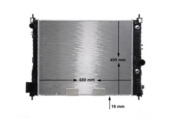 Radiator, engine cooling BEHR CR 2263 000S