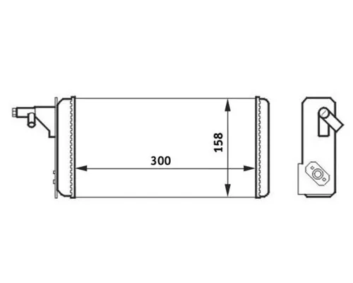 Heat Exchanger, interior heating BEHR AH 40 000S