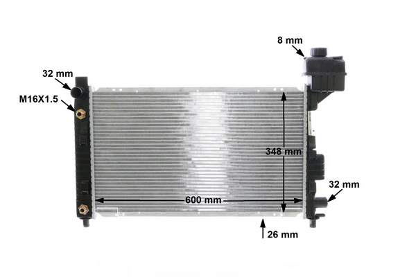 MAHLE CR 323 000S Radiator, engine cooling