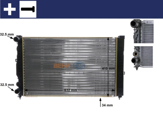 MAHLE CR 647 000S Radiator, engine cooling