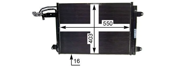 MAHLE AC 324 000P Condenser, air conditioning