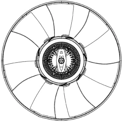 Fan, engine cooling BEHR *** PREMIUM LINE *** CFF 492 000P