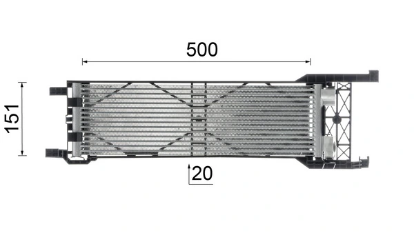 MAHLE CLC 325 000P Oil Cooler, automatic transmission