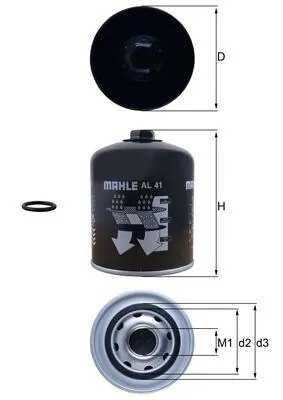 Air Dryer Cartridge, compressed-air system AL 41
